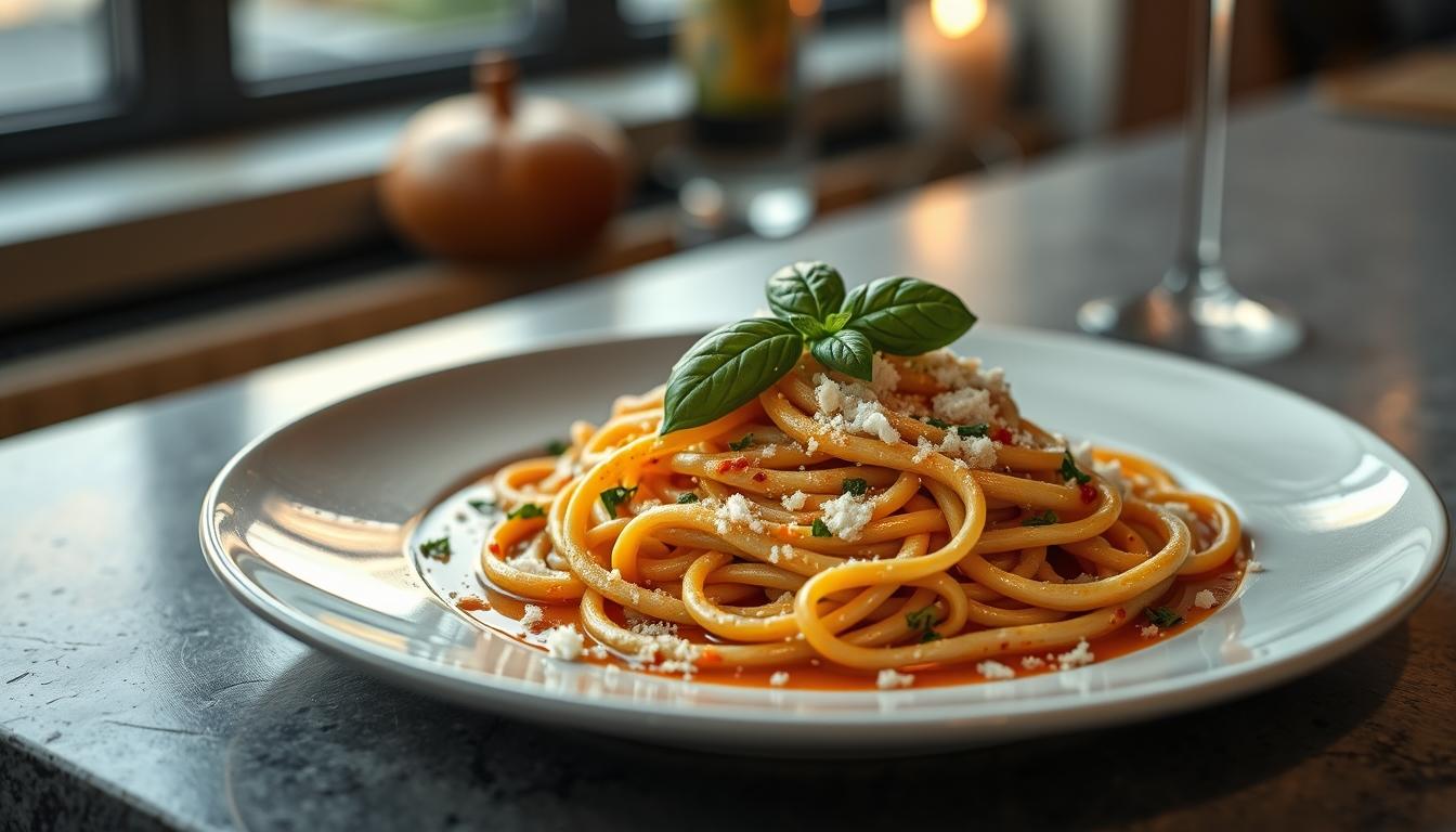 Seasonal meal prepared in a home kitchen